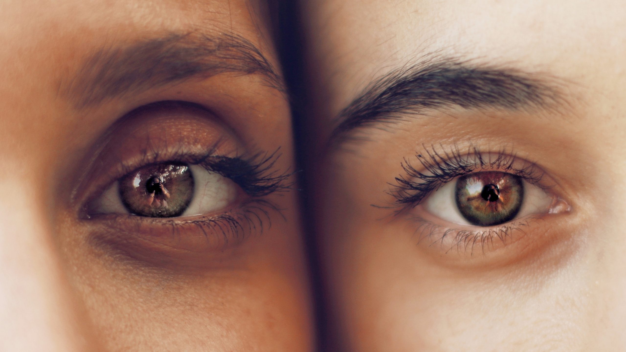 Two beautiful women and their beautiful eyes