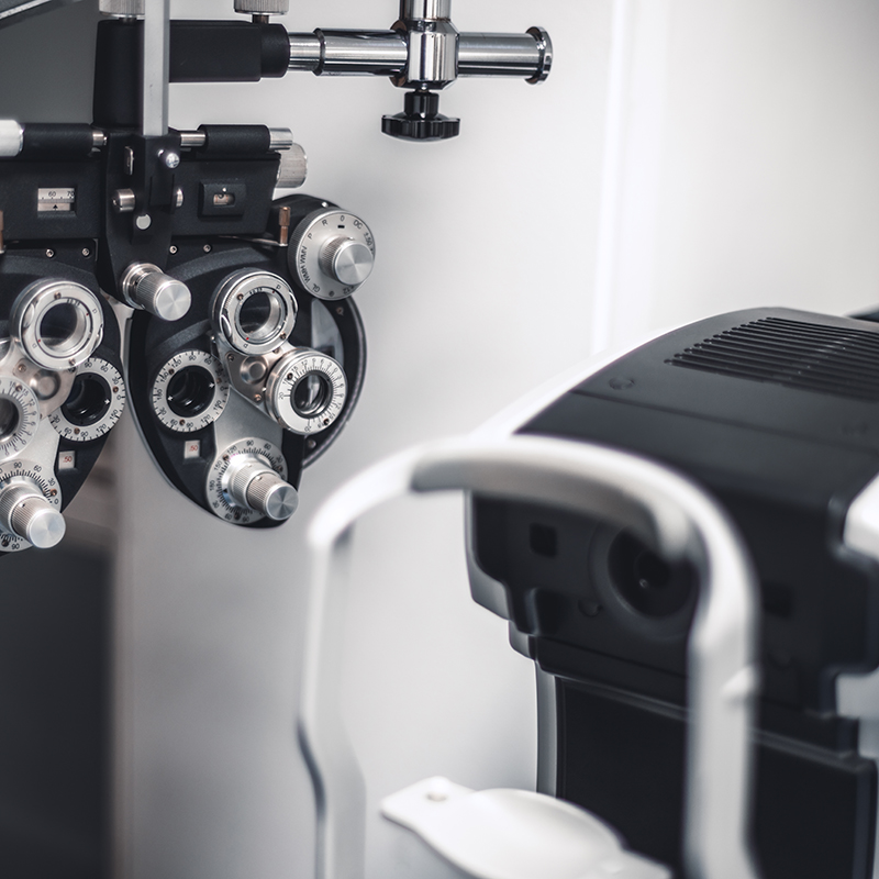 Optometrist tools at eye care center in Las Vegas