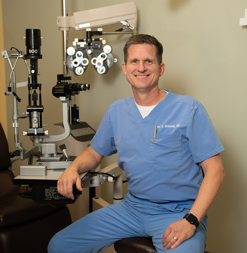 Dr Brett Brimhall showing advanced eye care facility in Las Vegas